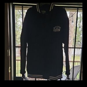 DIXXON Black and White Flannel Varsity Jacket